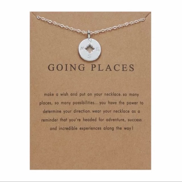 NEW Compass Going Places Necklace - Picture 1 of 5